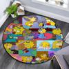 Maggie Simpson pattern round rug,Carpet Rug for Living Room Bedroom Playroom ,Non-slip Floor Mat,Holiday Gifts and Birthday Gifts.
