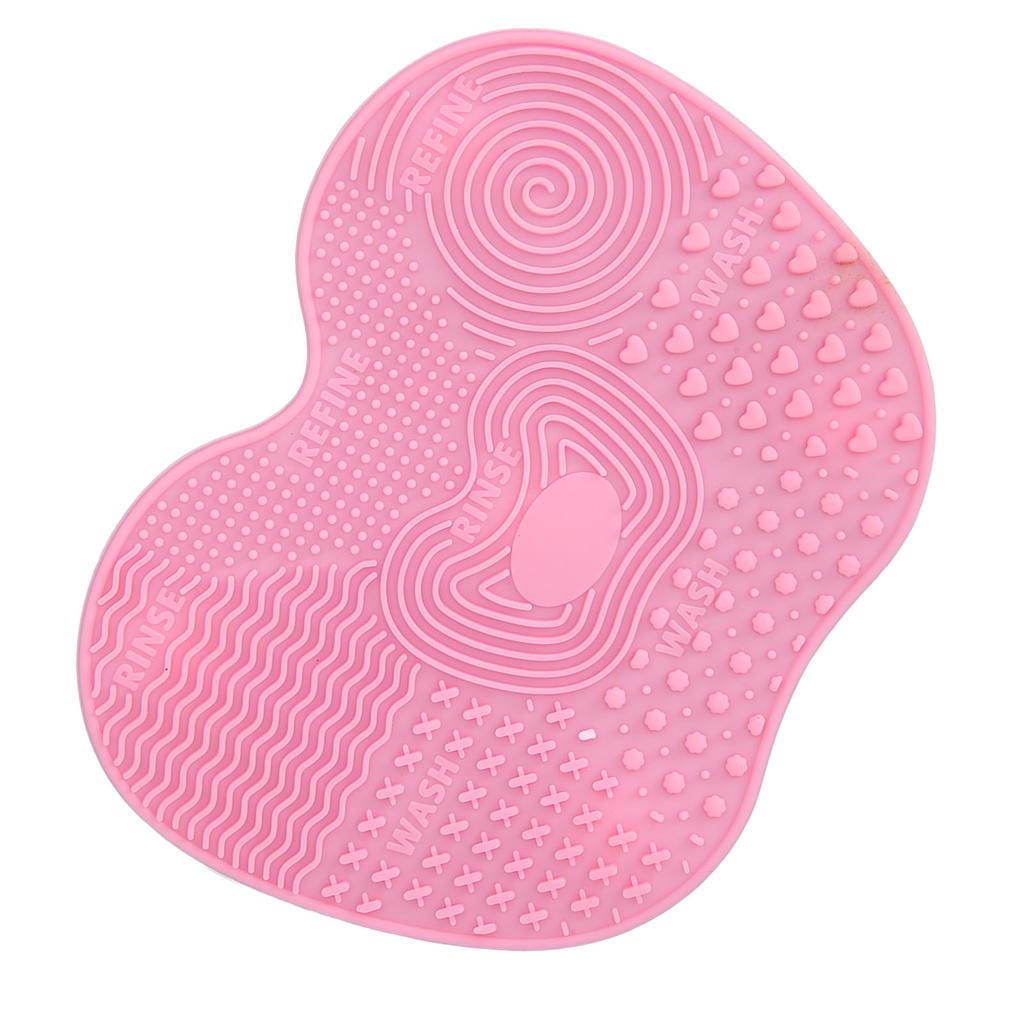 3pcs Makeup Brush Cleaning Mat Silicone Foldable Cosmetic Clean Brush Scrubber Pad with 5 Suction