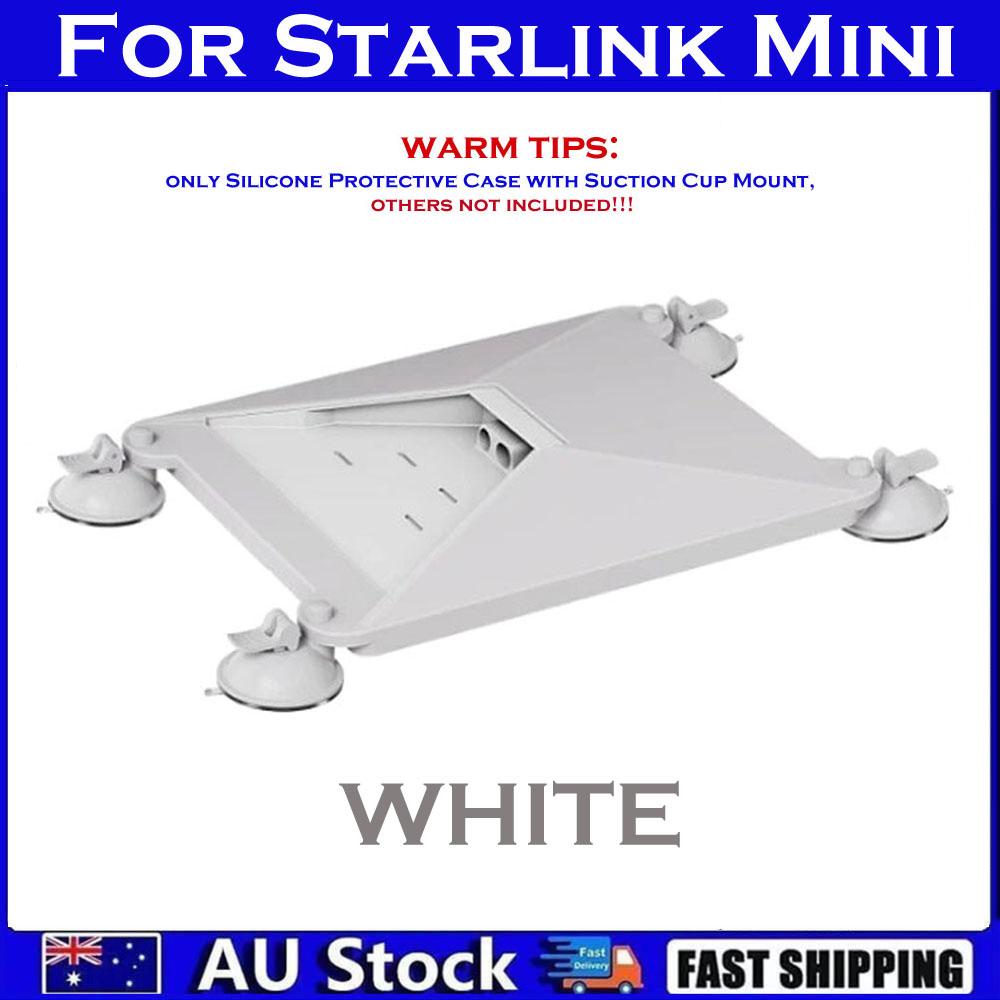 For Starlink Mini Silicone Case Suction Cup Car Mount Window Roof Cover Caravan RV