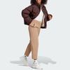 adidas Оригинальная короткая веганская пуховая куртка с однотонным логотипом и воротником-стойкой Женская верхняя одежда Шадоу-коричневый IJ8235