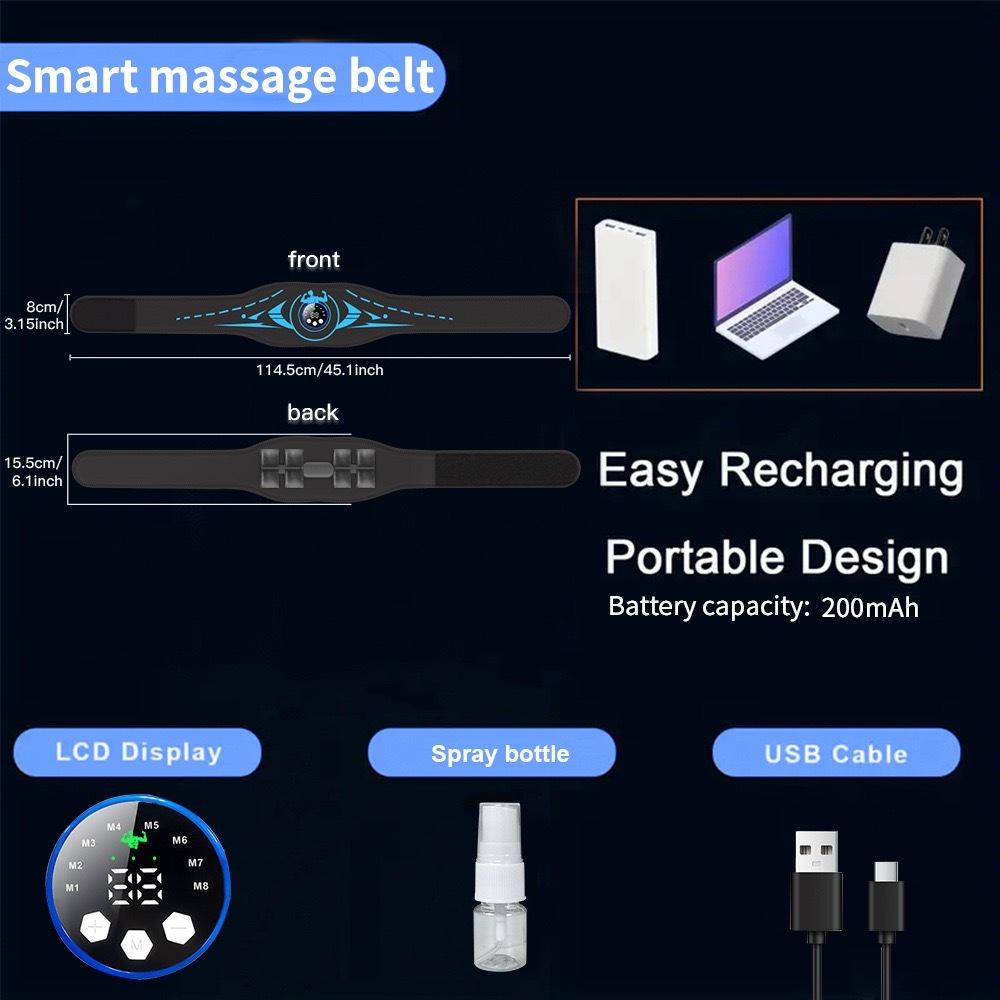 EMS Abdominal Toning Belt Electric Muscle Stimulator Toner ABS Abdominal Waist Shaping Massage Lose Weight Body Slimming Fitness