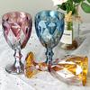 Nordic Carved Glass Wine Glasses Juice Cups Wedding Party Red Wine Champagne Flutes Goblet for Bar Restaurant Home as Gifts