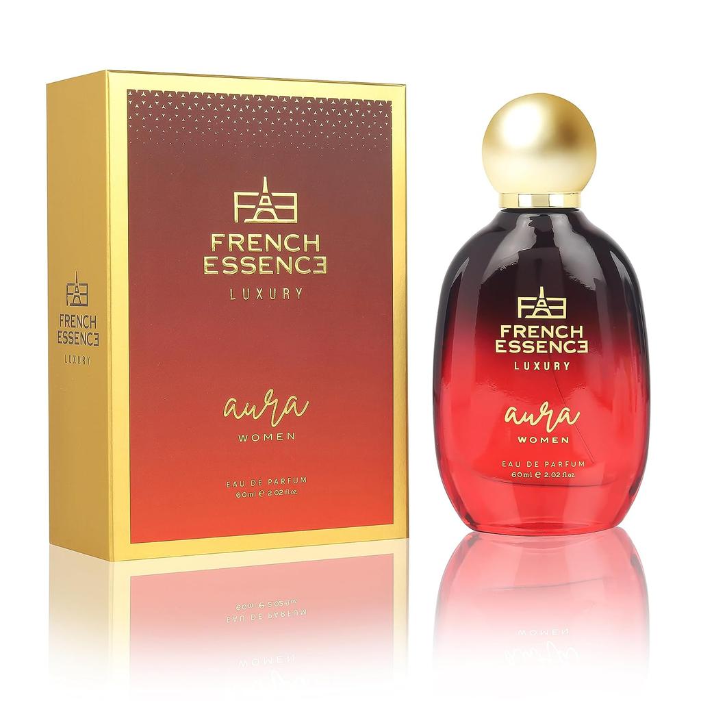 French Essence Eau De Parfum Для женщин, 60 мл | Роскошные духи премиум-класса | Стойкий аромат | Подарок жене и подруге девушки (Аура)