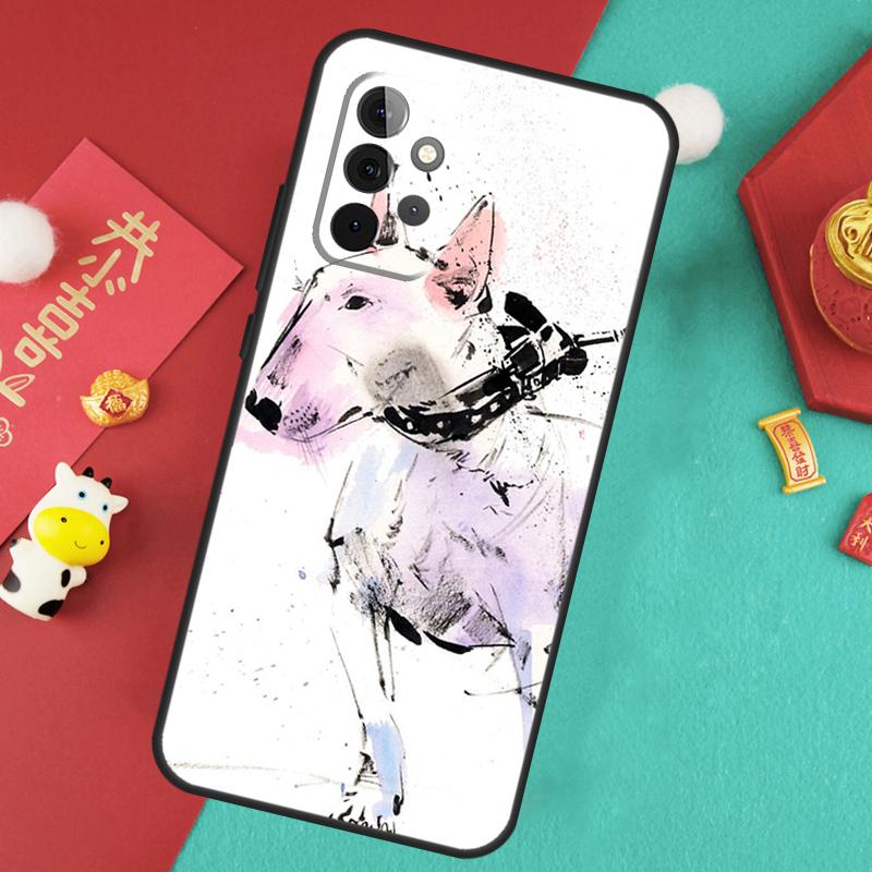 Чехол для собаки Английский бультерьер для Samsung Galaxy A56 A36 A26 A16 A06 A13 A33 A53 A15 A35 A55 A34 A54 A12 A32 A52 A17