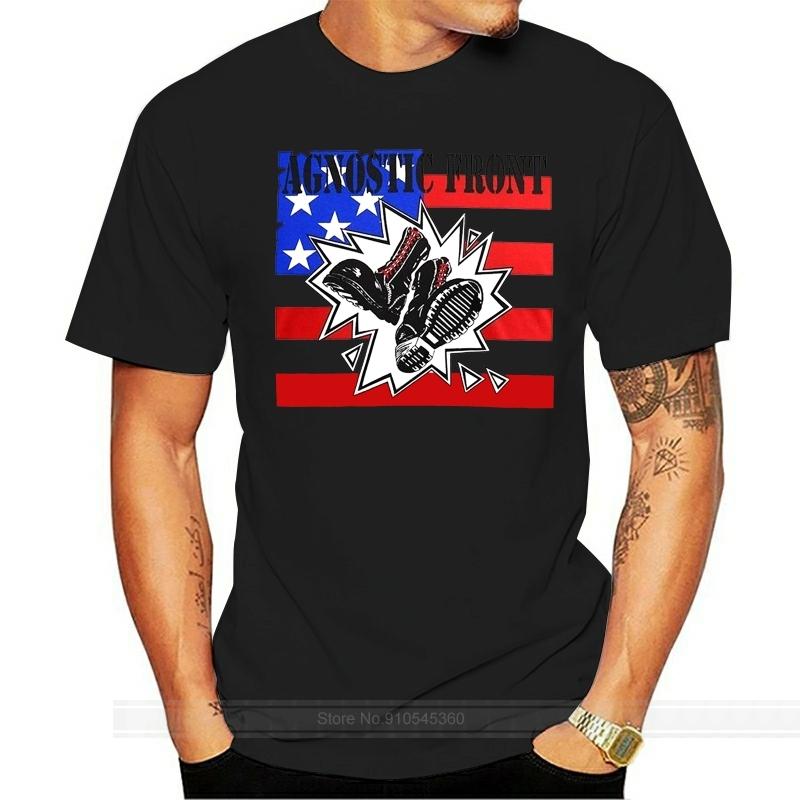 Agnostic Front Flag Tshirt Unisexs Summer Fashion Style Tshirts Male Brand Teeshirt Unisex Summer Cotton T Shirt