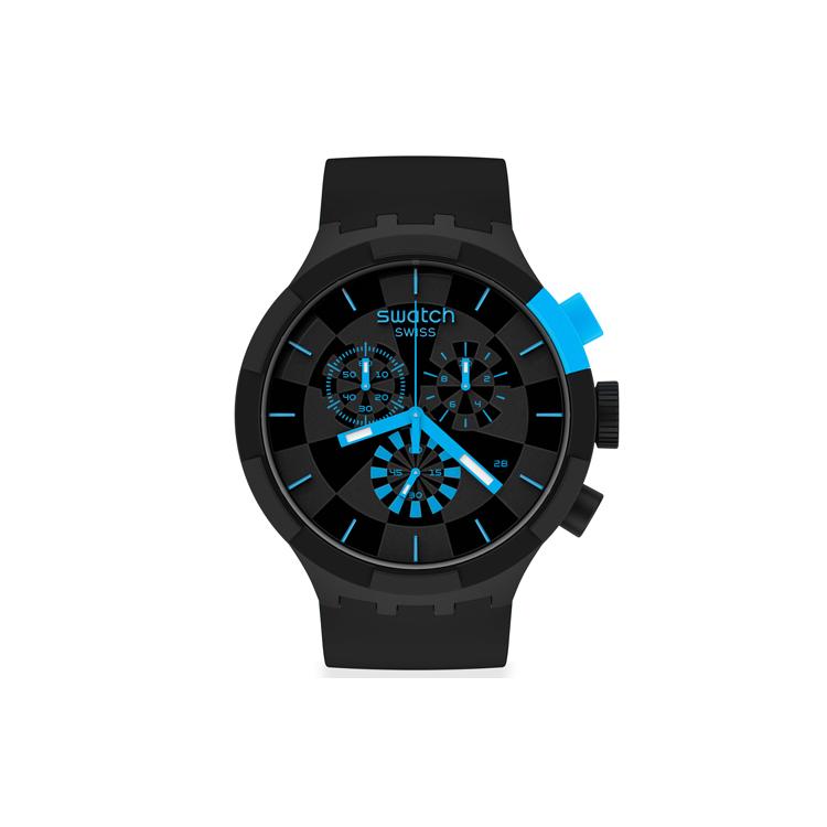 Swatch Унисекс 47мм Синие Часы SB02B401 SB02B401