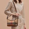 New High-end Plaid Bag Cowhide Underarm Bag Plaid Shoulder Crossbody Bag