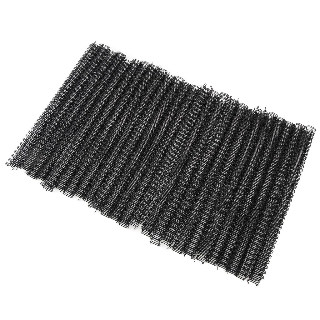 100Pcs Double Wire Binding Spine 60 Sheet Capacity 3:1 Pitch 34 9.5mm Diameter Set Kit for Paper