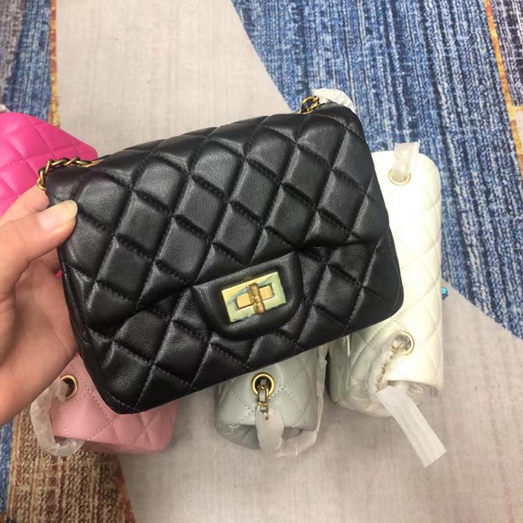 2025 Fang Pangzi Xiaochan кожаная сумка через плечо с золотыми бусинами