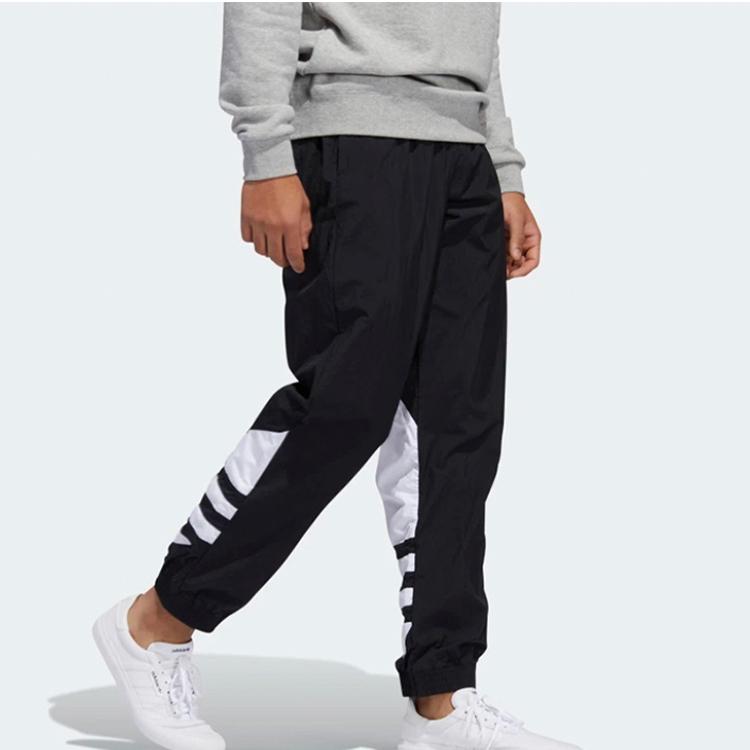 Adidas Originals Big Trefoil Track Pants Men Black Knitted Sweatpants Men's Black (Unisex) Knitted Sweatpants FM9896
