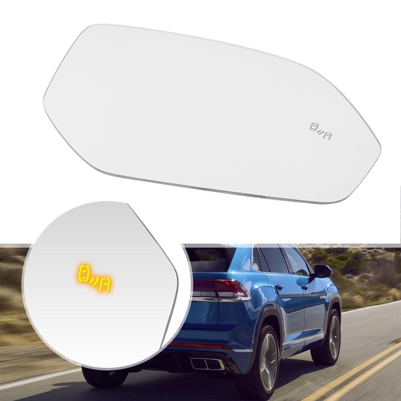 Auto Side Mirror Glass Heated With Blind Spot For VW Teramont Atlas 2018 -2024 Door Wing Wide Angle Rearview Mirror Glass