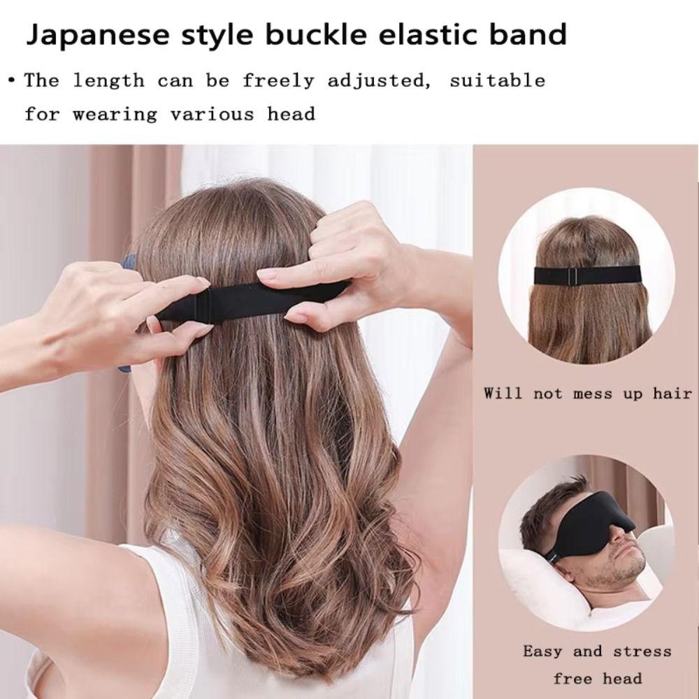 Light Blocking 3D Sleep Mask Soft Sleeping Blindfold Portable Blackout Eye Shade Household