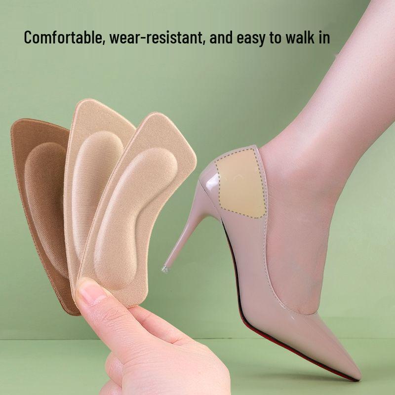 Наклейки на каблук из износостойкой кожи в стиле «Луна»: Предотвращают скольжение и сдавливание, женские полустельки для регулировки размера.