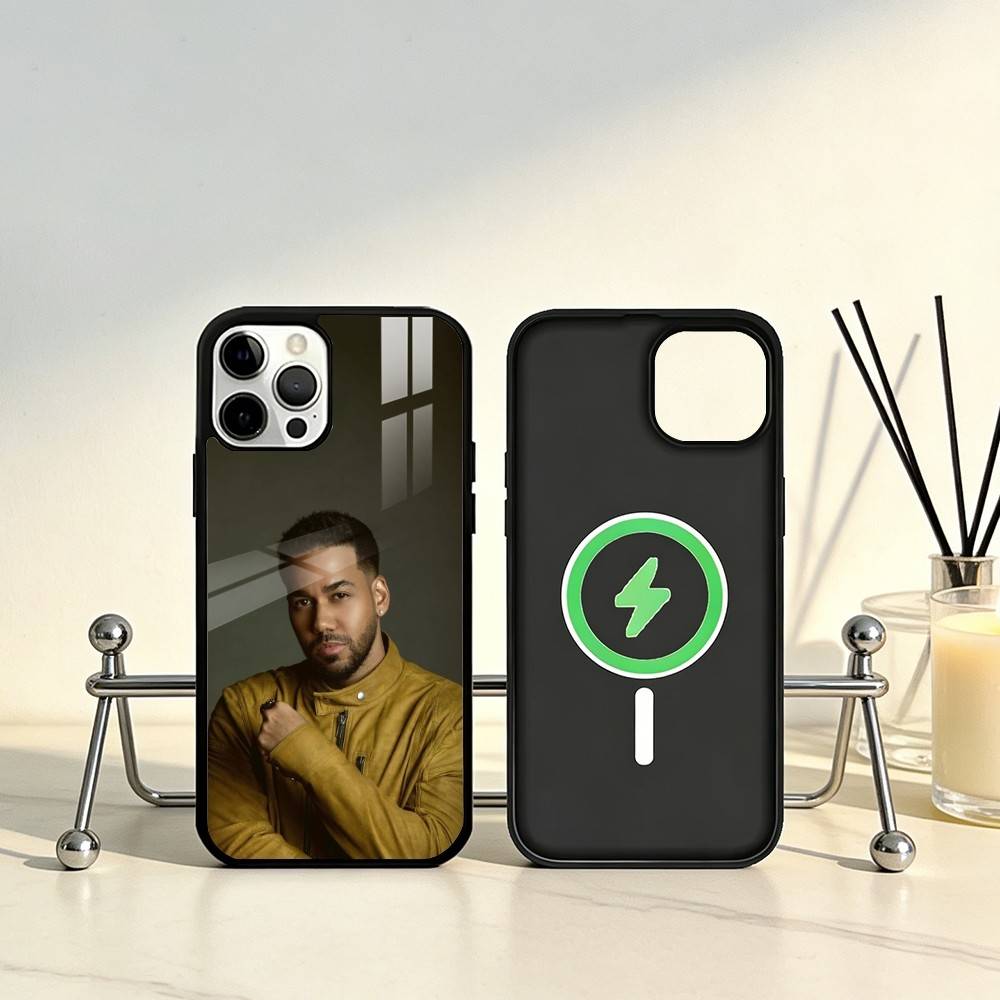 Чехол для телефона с изображением певца Ромео Сантоса для iPhone17,16,15,14,13,12,11 Plus,Pro Max Магнитный для Magsafe Беспроводной зарядки