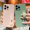 Silicone Wrist Strap Stand Holder Phone Case For Iphone 13 Pro Max 12 11 Xs Max X Xr 7 8 Plus 13 Pro Soft Candy Color Back Cover