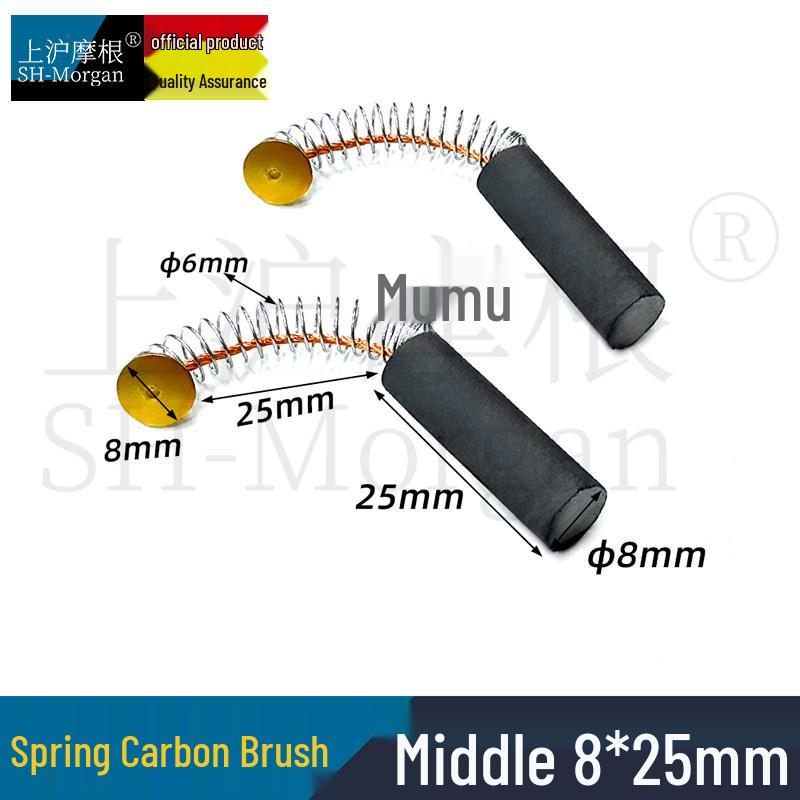 Cylindrical Clutch Carbon Brush Copper Round Screw Rod 6x38 8x30/40