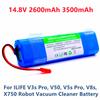 Новая аккумуляторная батарея 14,8 В, 2600 мАч для Ilife V3s Pro, V50, V5s Pro, V8s, X750, для Zaco V3, V40, V5s Pro, V5x, аккумулятор для робота