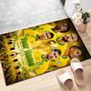 Brazilian football player Design Area Rug Personalized Name- Non-Slip, Soft & Cozy Floor Mat for Living Room, Office - Indoor/Outdoor Carpet