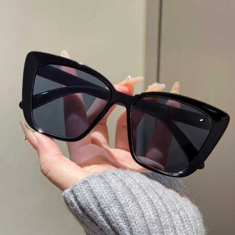 Fashion Street Shooting Cat Eye Sunglasses Photo Props Leopard Square Frame Sun Glasses Uv400 Protection Eyewear For Women