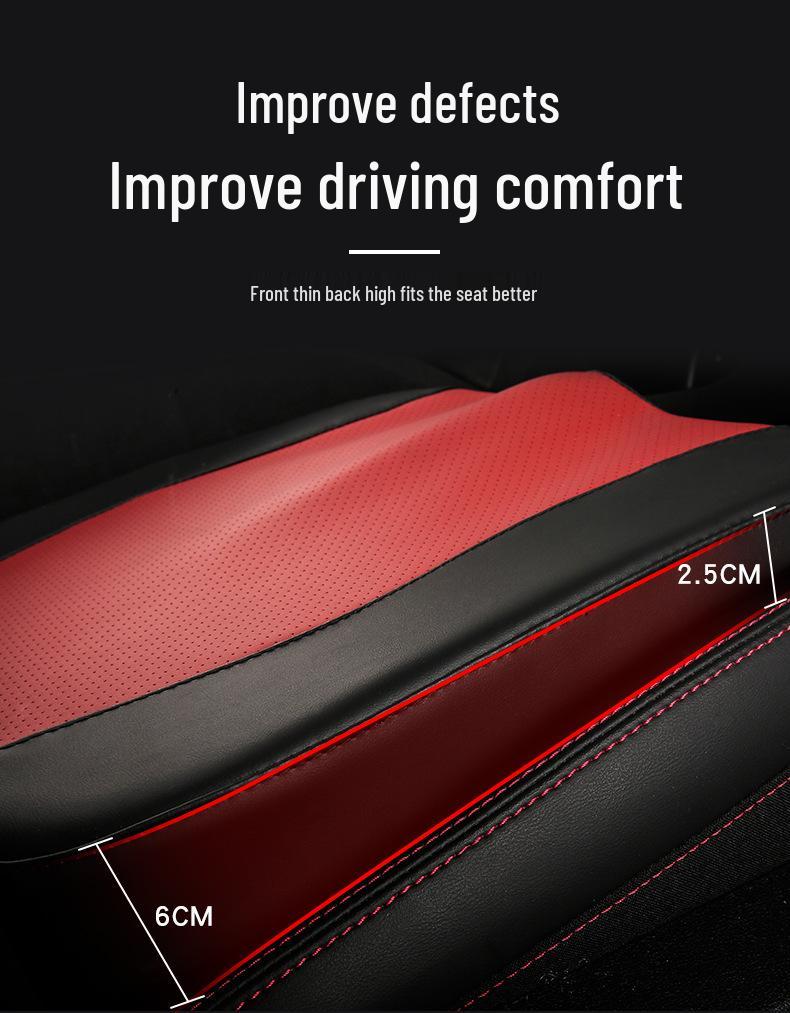 Cross-Border Memory Foam Car Seat Cushion - Matte, No Decoration, Bread Edge Design