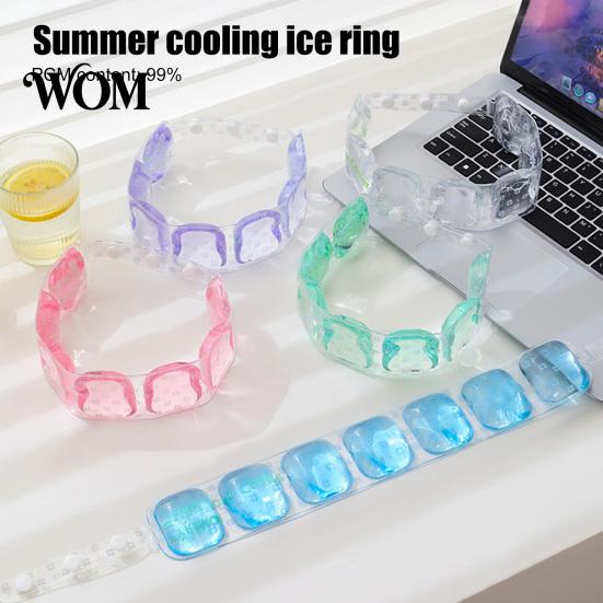 Cooling Neck Tube 1/2Pcs Wrap for Summer, Reusable Adjustable Wearable Ice Pack, Skin Friendly Heatstroke Prevention Cooler Collar Outdoor Cycling