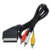 Кабель Scart на 3 RCA штекера, 1,8 м, композитный AV-кабель для аудио и видео, для NES, для F