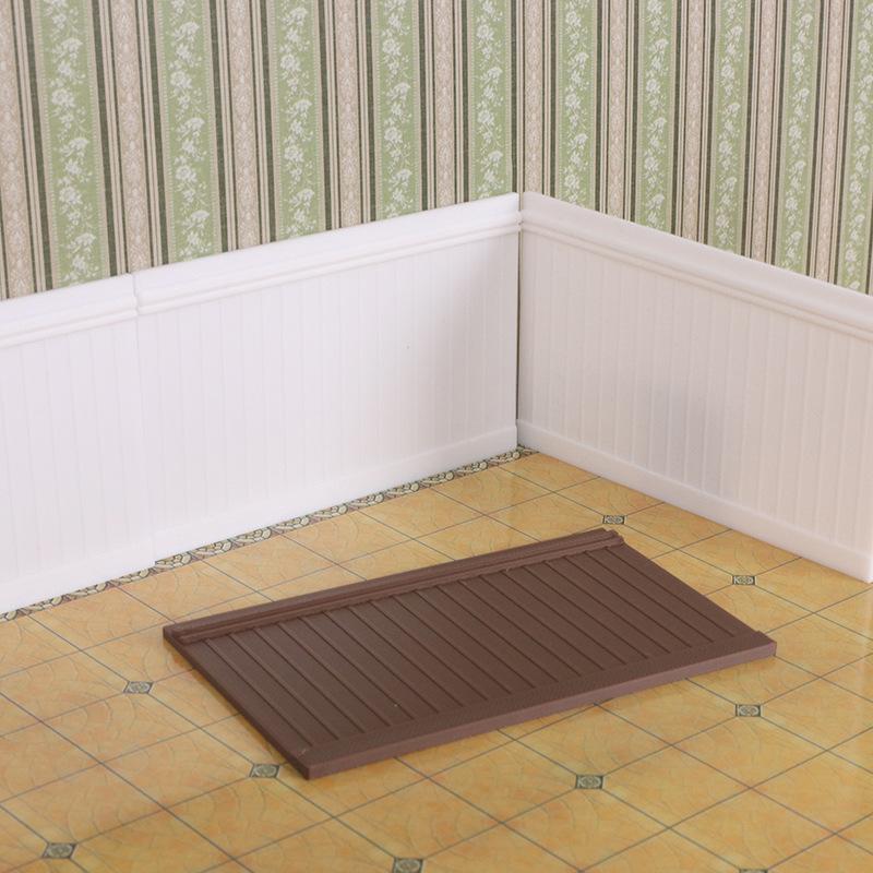 1Pcs Vertical Pattern Wall Skirt Panel for 1 12 Dollhouse Simulation Mini Home Room Furniture Accessories