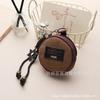 Round Small Bag Portable Practical Change Storage Bag Accessories Accessory Bag Retro Tactical Sub Bag Hand Bag Key Bag