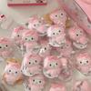 8CM Sanrios My Sweet Piano Plush Keychain my melody Backpack Pendant Kawaii mini Piano Sheep Bag Pendant Decoration Girl Gift