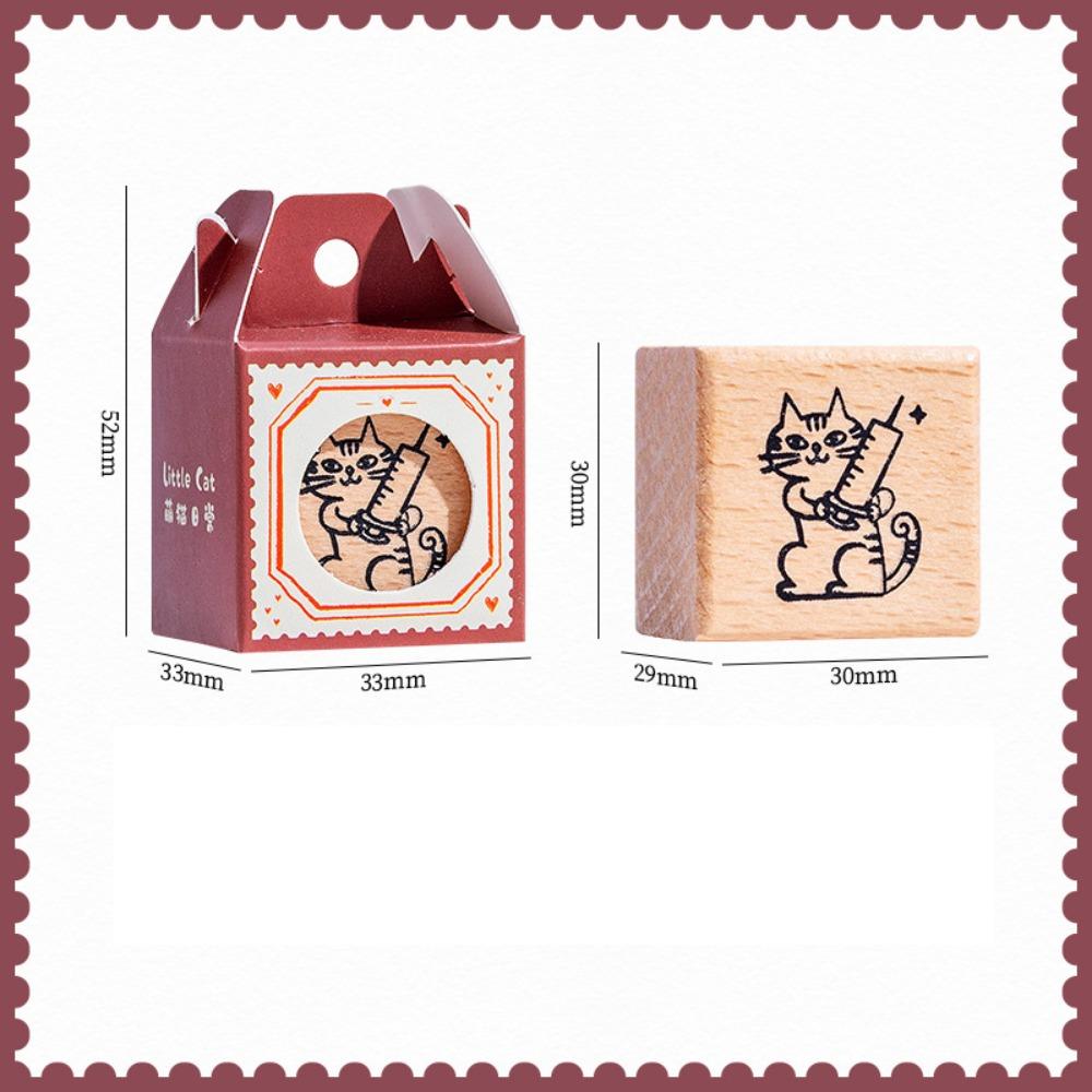 Artistic Style Wooden Rubber Stamps Journal Decoration Stamps  For DIY Card Photo Album Diary Decor