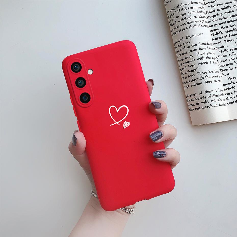 Для Samsung Galaxy S23 FE 5G Матовый чехол для телефона Милый мультяшный кот Мягкая силиконовая задняя крышка Для Samsung S23 FE S23FE S 23 FE 5G Чехол