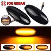 2pcs Dynamic LED Fender Side Marker Turn Signal Lights For Nissan Navara D22 NP300 1998-05 Datsun Frontier Fiera PickUp