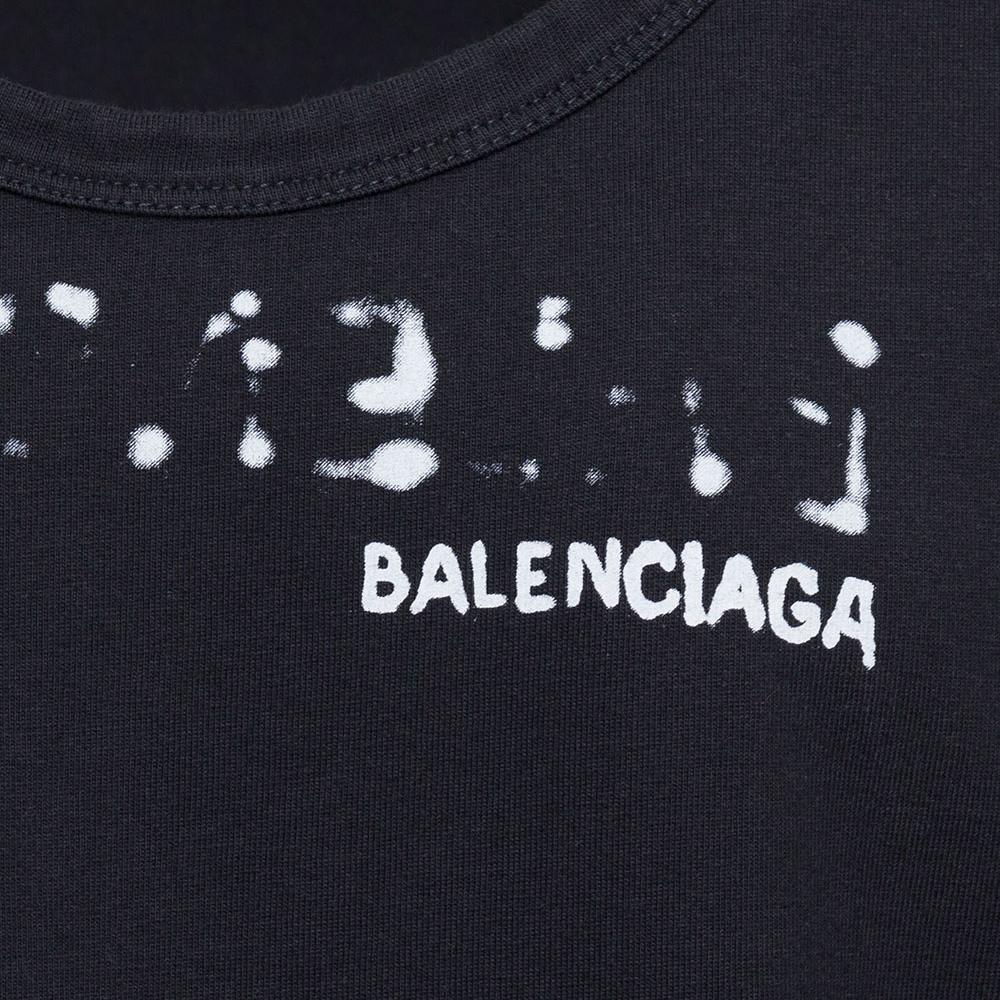 Balenciaga Tank Top Regular Fit Men's Black 697880TOVO51070