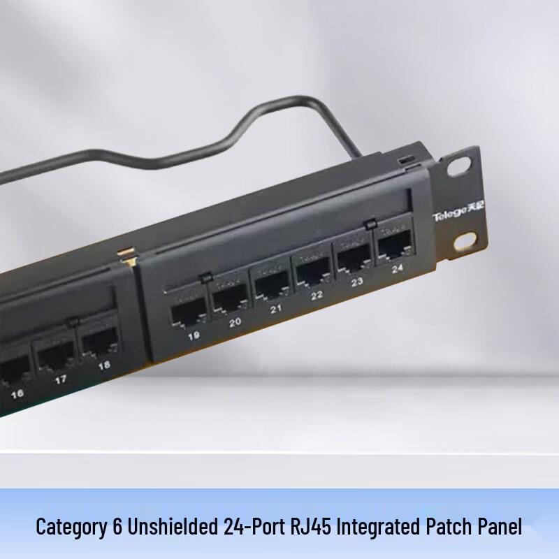 P&T Tianji Cat6 Неэкранированная 24-портовая RJ45 Патч-панель