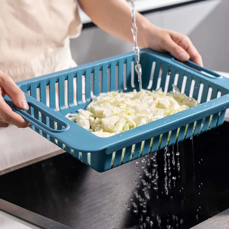 2 в 1 креативная кухонная телескопическая многофункциональная разделочная доска для разделки фруктов и овощей, раковина, сливная корзина для хранения, гибкие кухонные инструменты