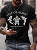Mens Gulf Of Mexico Print T Shirt Summer Holiday Short Sleeve TShirts Casual Tops Tees New