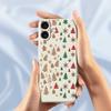 For iPhone 17 Case Christmas Tree Gingerbread Pattern Printing Straight Edge TPU Phone Back Cover