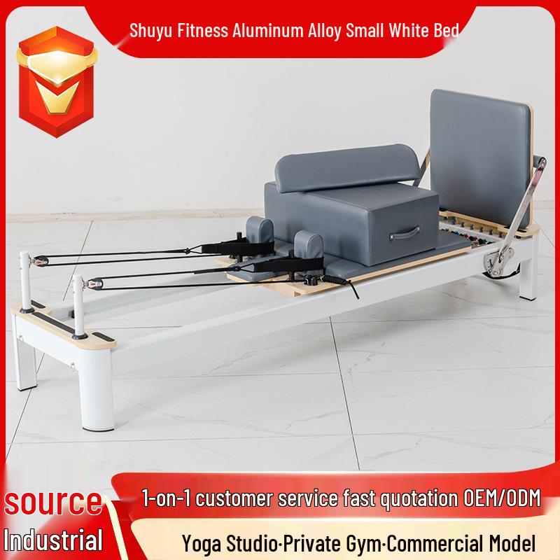 Aluminum Alloy Multifunctional White Pilates Core Fitness Bed