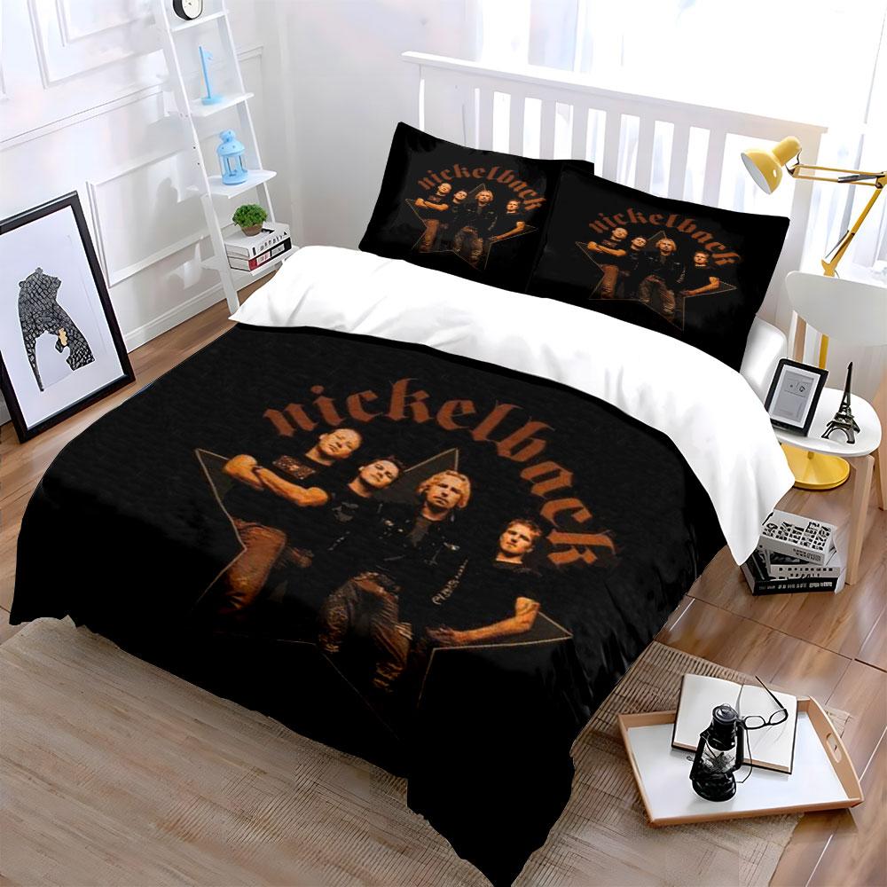 Nickelback Band Bedding Set Bedding Duvet Cover Set Duvet Cover Pillowcases (1*Duvet Cover 2*Pillowcases, without duvet insert)