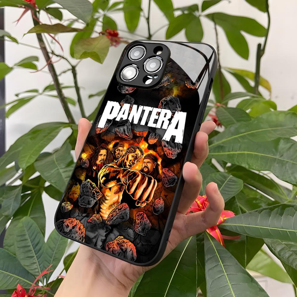 Чехол для телефона Pantera Ritual Metal Band для Iphone 17 Air 16 15 14 12 11 13 Pro Max Mini X Xr Xs Puls Черная Стеклянная Крышка