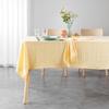 Nappe rectangulaire - Suzy - 140 x 240 cm - Microfibre lavée - Jaune - Effet froissé