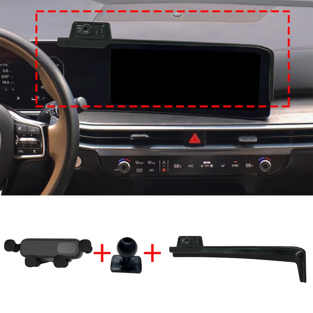Подходит для Kia Carnival KA4 2025 2026 2027 Держатель для телефона, Крепление на панель к экрану, Простая установка, Автоаксессуары
