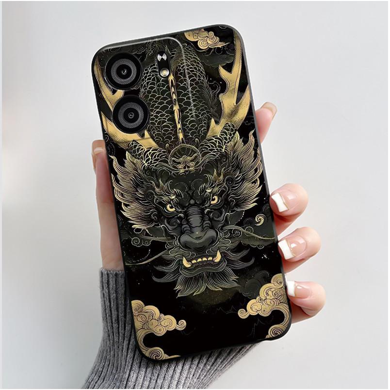 Чехол для BLU View 5 Чехол Роскошный Дракон Милый Крутой Мальчики Девочки Черный Матовый Мягкий Силикон Задняя Крышка Чехол для Телефона BLU View5