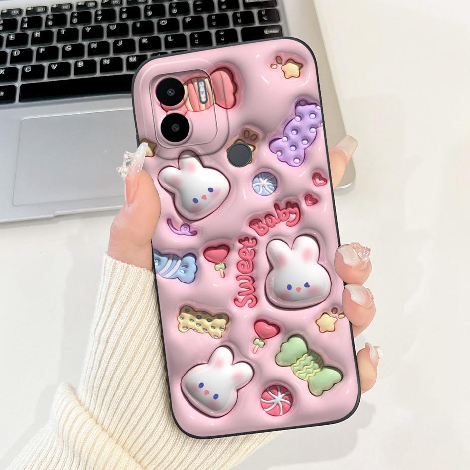 Redmi A1 Case For Xiaomi Redmi A1 Plus Cover Lovely Rabbit Panda Rabbit Shockproof Silicone Bumper For Xiaomi Redmi A2 A2+ Funda