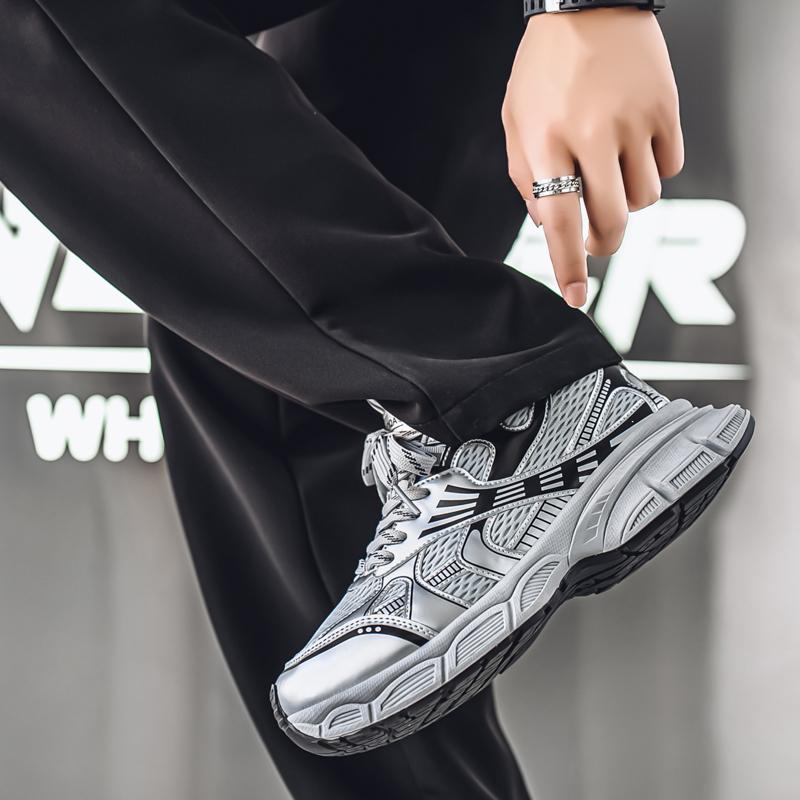 Новая мода мужская обувь Four Seasons удобная обувь для студентов и мальчиков трендовые мягкие подошвы дышащие повседневные кроссовки для бега