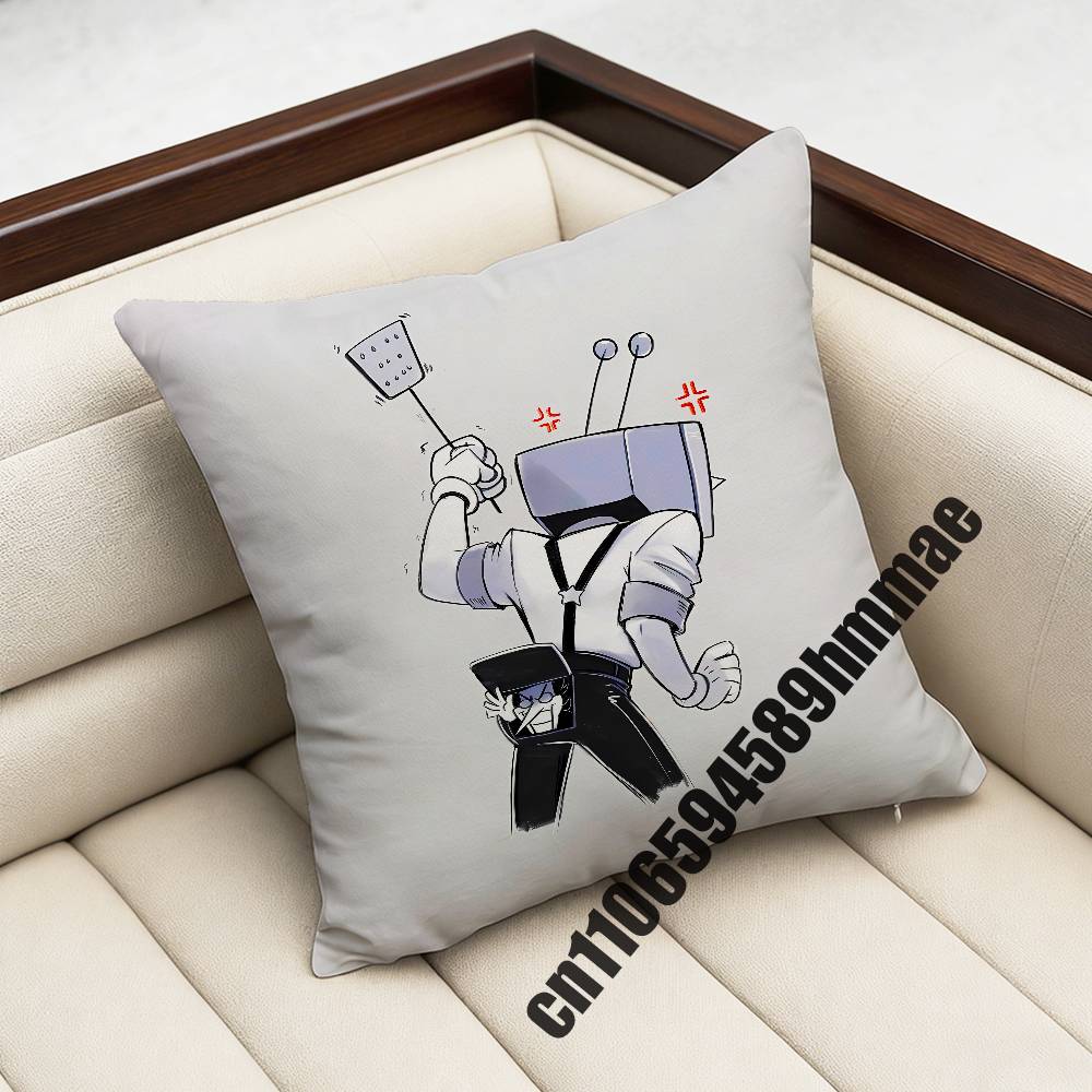Game DDeltarune Spamton Throw Pillow Case Sham For xcm xcm Square Home Pillowcase Cushion Cover