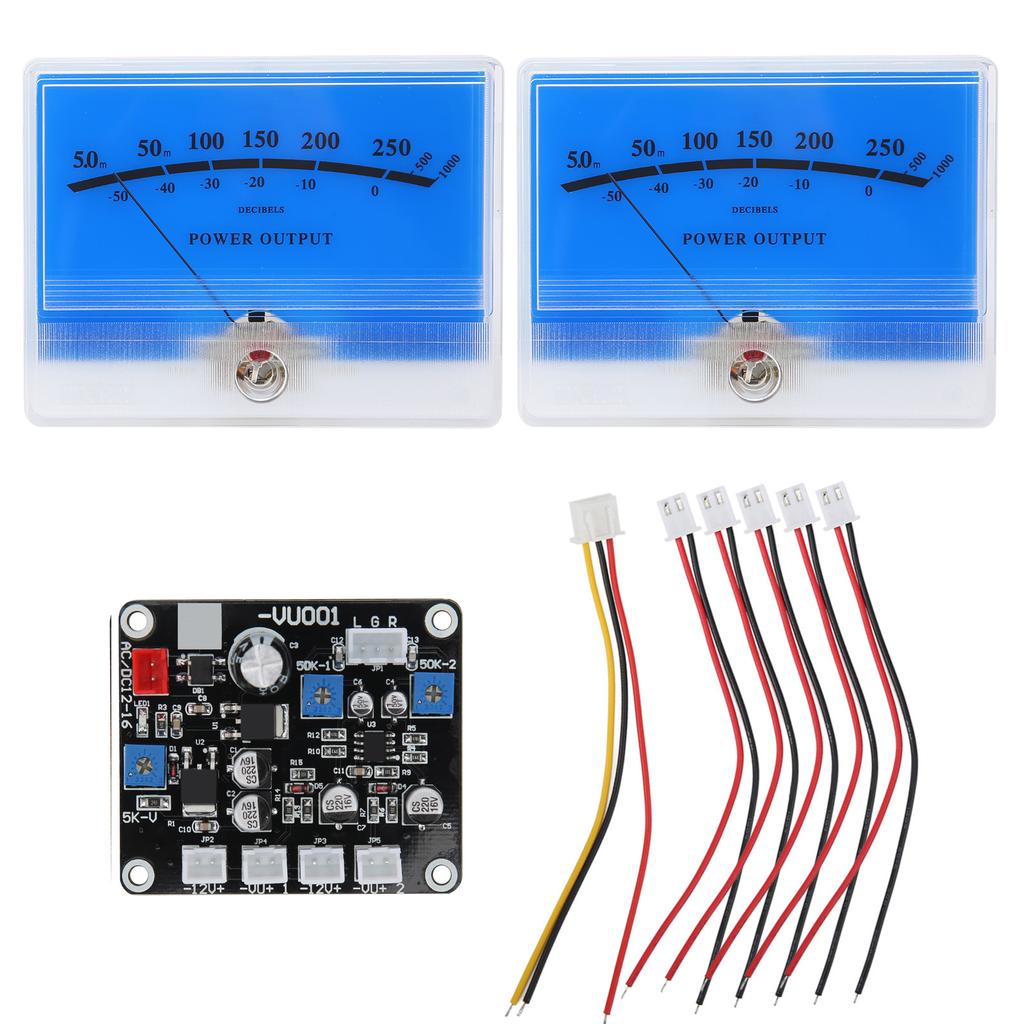 TS DB90A L 2 шт. VU-метр Измеритель уровня звука Плата драйвера с подсветкой для DIY Студии звукозаписи