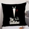 Classic Movie GGodfather Cushion Cover Natural Linen Organic Fabric DoubleSided Printing Sofa Home Decor Gift Pillow Case