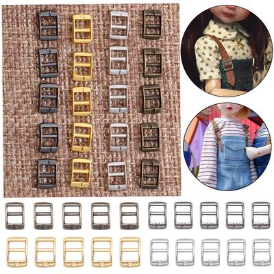 20 шт. Новейшие 4 цвета Пряжки для кукол DIY Трехщелевая пряжка Аксессуары для сумок Пуговицы для ремня