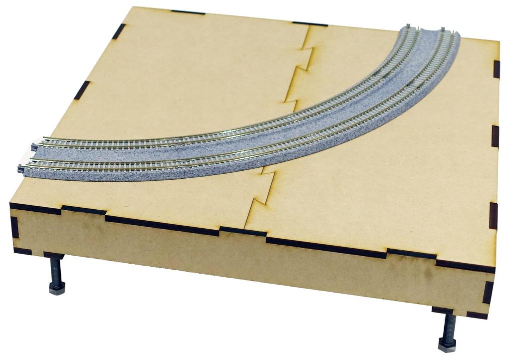 KATO N Gauge T-TRAK Module Board Kit Corner 24-056 Railway Model Supplies